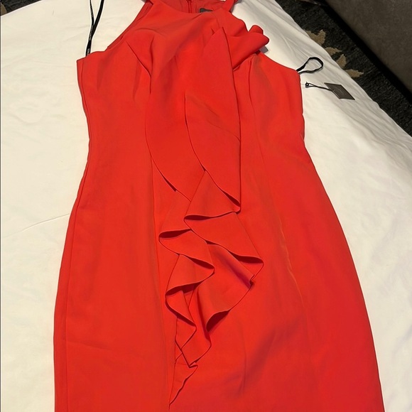 Vince Camuto pink One Shoulder Sheath Dress Size 6 - Picture 10 of 10